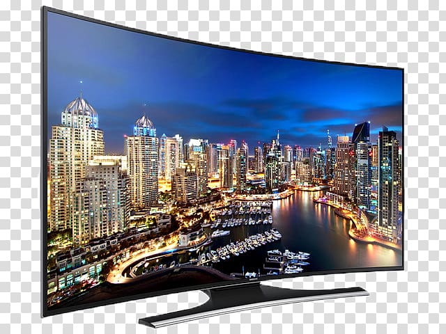 Ultra-high-definition television 4K resolution Samsung LED-backlit LCD Curved screen, LCD TV Food Products transparent background PNG clipart