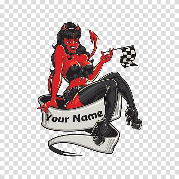 Evil Devil Woman Sticker Satan Decal, devil transparent background PNG clipart