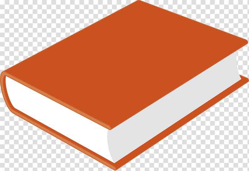 Book cover Hardcover , Book Orange transparent background PNG clipart