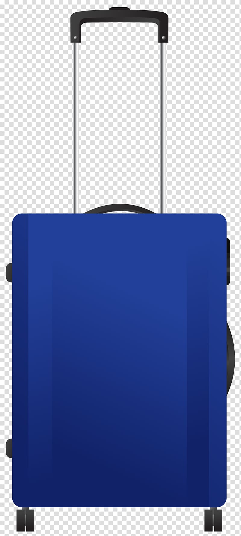 blue luggage, Blue Trolley Travel Bag transparent background PNG clipart