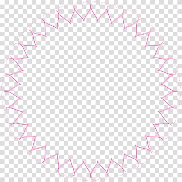Circle Oval, pink border transparent background PNG clipart