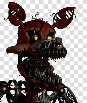 Five Nights at Freddy's Freddy character illustration, Five Nights at Freddy's  2 Animatronics Endoskeleton Art, Nightmare Foxy, miscellaneous, fictional  Character, cuteness png