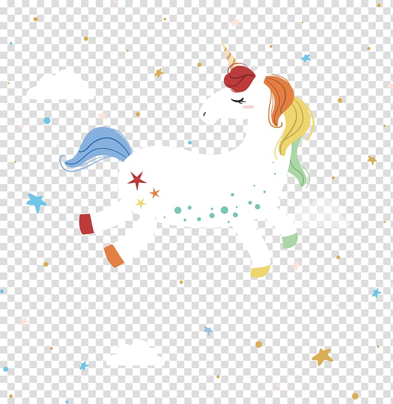 white unicorn , Unicorn Illustration, The unicorn with eyes closed transparent background PNG clipart