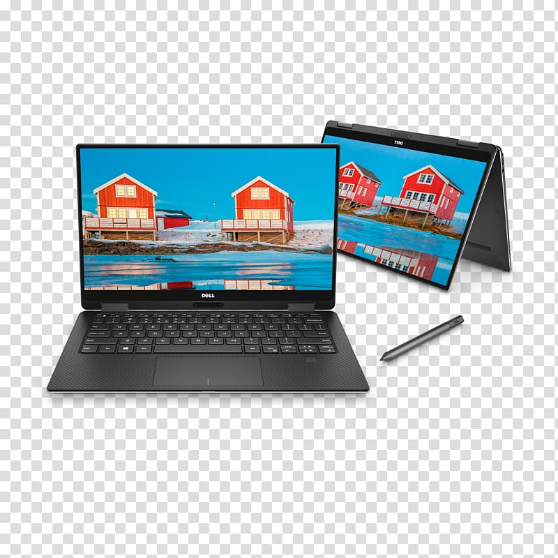 Dell XPS 13 9365 Laptop 2-in-1 PC, Laptop transparent background PNG clipart