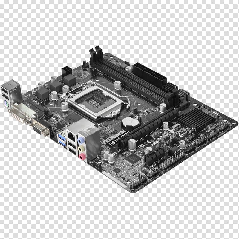 Intel LGA 1150 microATX Motherboard, intel transparent background PNG clipart