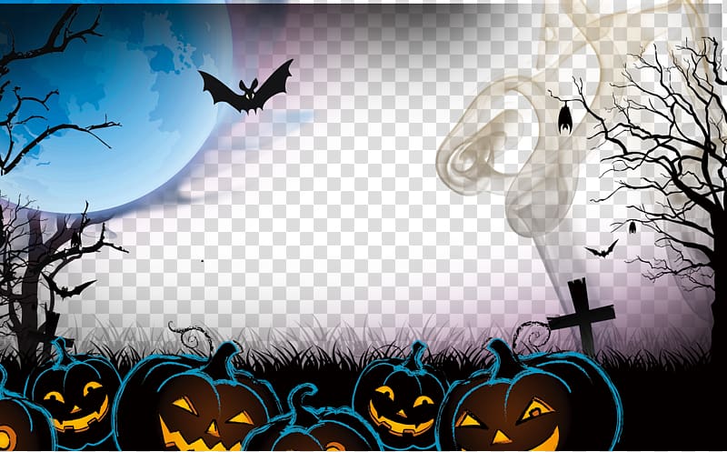 Halloween Graphic design Jack-o-lantern Illustration, Halloween pumpkin decoration transparent background PNG clipart