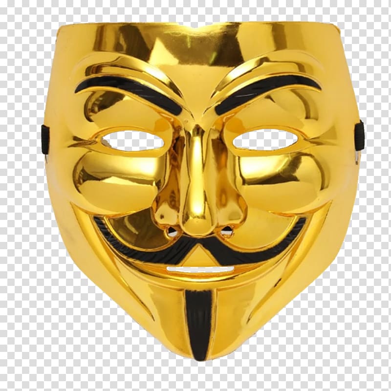 V for Vendetta Guy Fawkes mask Costume party, mask transparent background PNG clipart