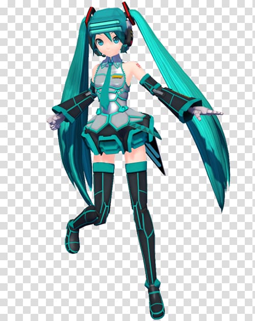 Hatsune Miku: Project DIVA MikuMikuDance Vocaloid Nendoroid, hatsune miku transparent background PNG clipart