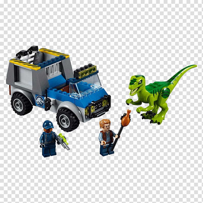 LEGO Juniors Jurassic World Raptor Rescue Truck 10757 Toys“R”Us Lego minifigure, toy transparent background PNG clipart
