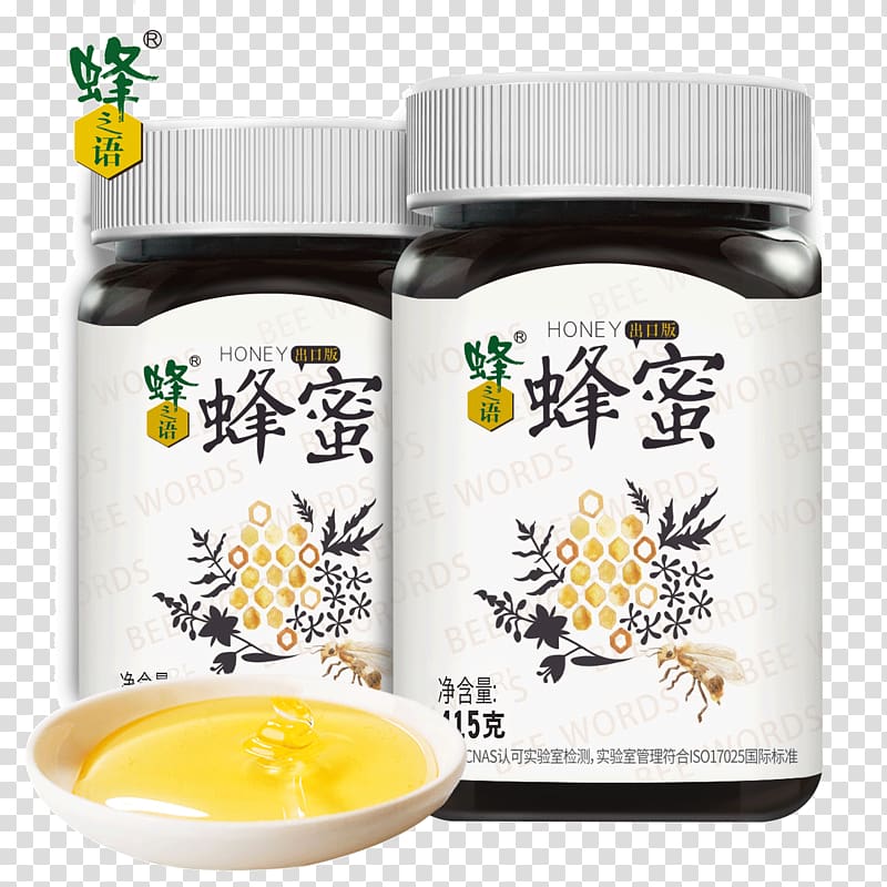 Comb honey Bee Taobao 荆条, honey transparent background PNG clipart