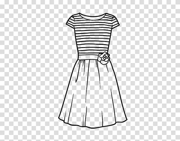 Drawing Dress Pencil Pattern, Informal Attire transparent background ...