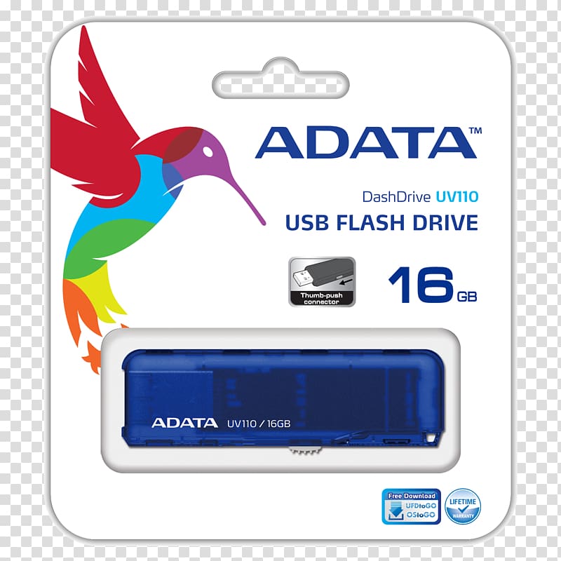 USB Flash Drives ADATA DashDrive UV100 Computer data storage ADATA Classic Series C008, USB transparent background PNG clipart