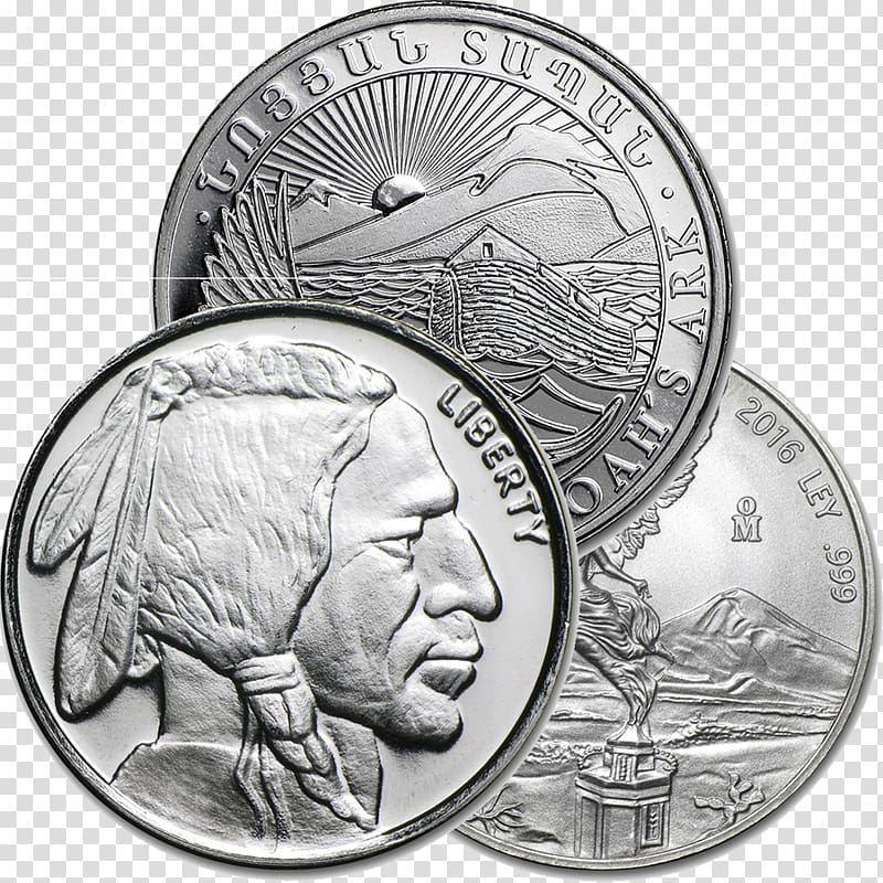 Silver coin Silver coin Bullion coin Australian Silver Kangaroo, Coin transparent background PNG clipart