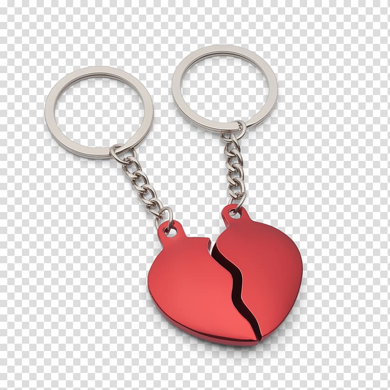 Key Chains Gift Love lock Heart, gift transparent background PNG clipart