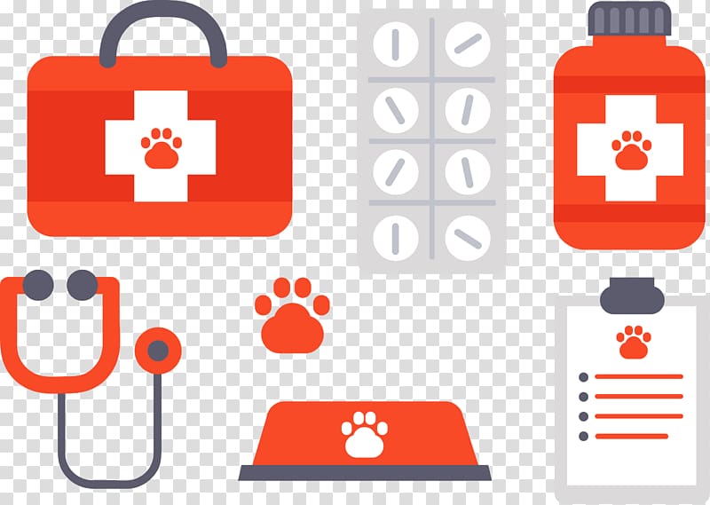 Dog Cat Kitten Pet Veterinarian, Veterinary ambulance box transparent background PNG clipart