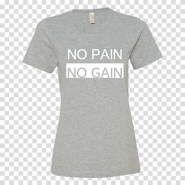 T-shirt Hoodie Spreadshirt Clothing, no pain no gain transparent background PNG clipart