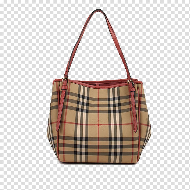 Amazon.com Tote bag Handbag Burberry, Burberry with leather shoulder bag transparent background PNG clipart