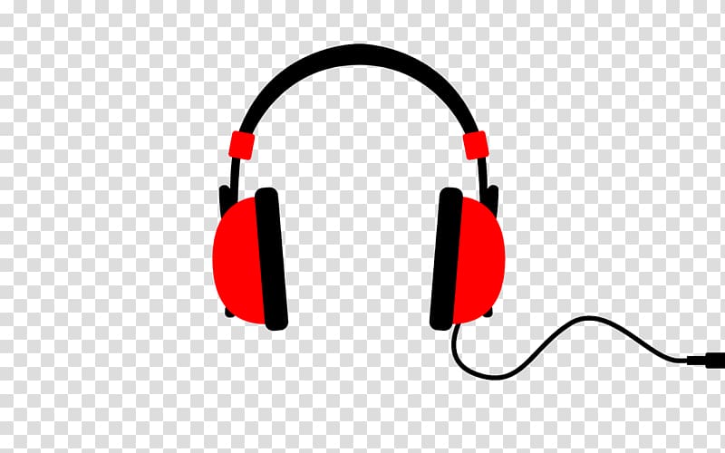 red and black headphones , Headphones , Headphones transparent background PNG clipart