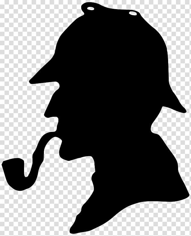 Sherlock Holmes Museum 221B Baker Street Dr. John Watson, Silhouette transparent background PNG clipart