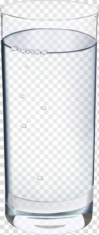 clear highball glass filled with water, Glass Cup Transparency and translucency Water, A glass of water transparent background PNG clipart