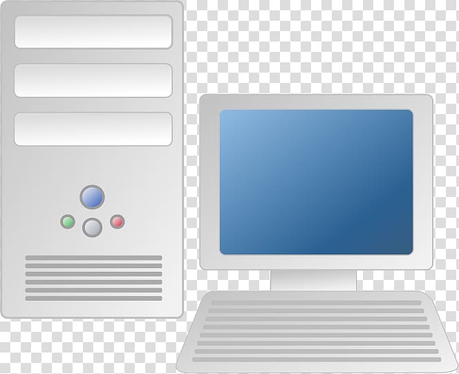 Personal computer Desktop computer , Painted white computer transparent background PNG clipart