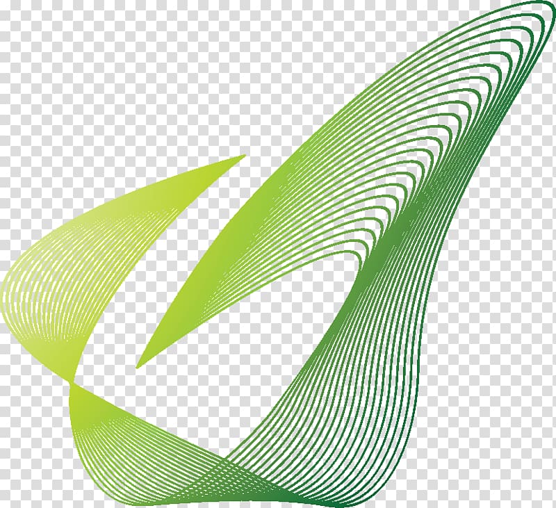Line 3D computer graphics Icon, Science Fiction green gradient lines transparent background PNG clipart