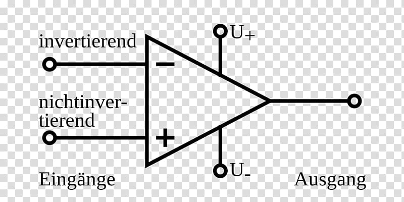 Operational amplifier Electronic circuit Differential amplifier Electronic symbol, symbol transparent background PNG clipart