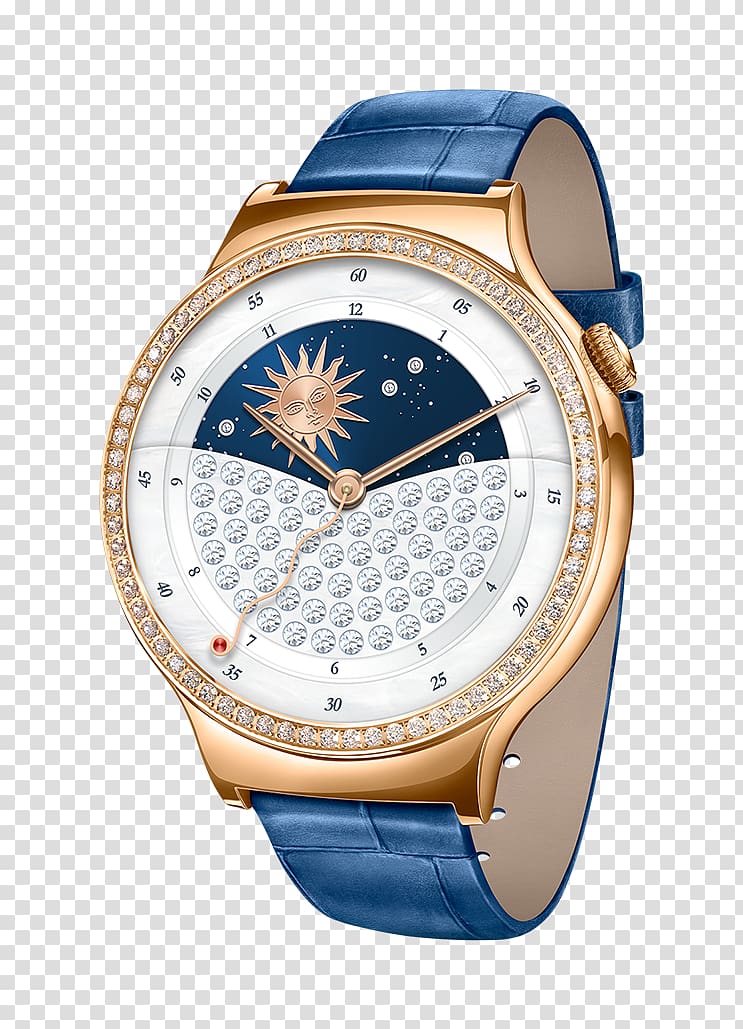 Huawei Smart Watch 55021112, Gold/Pearl Huawei Watch Smartwatch, watch transparent background PNG clipart