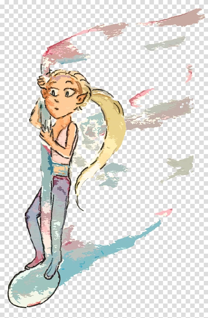 Illustration Fairy Finger Mermaid, fish n chips transparent background PNG clipart