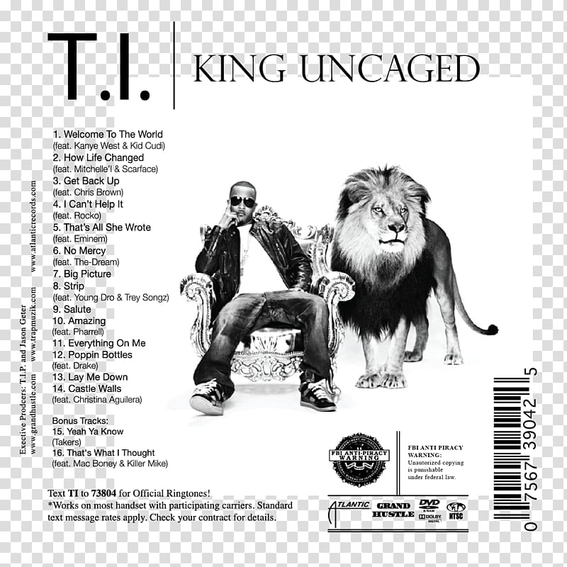 King No Mercy Album cover T.I. vs. T.I.P., trey songz transparent background PNG clipart