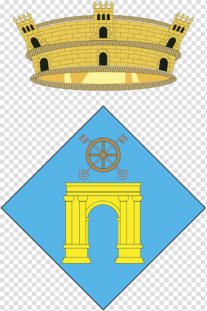 Coat of arms Escudo de Vinaixa Escut d\'Alcover Heraldry Mural crown, Spanish Escudo transparent background PNG clipart