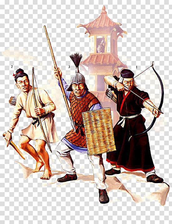 Han Dynasty Shu Han Warring States period Three Kingdoms Soldier, Colorful ancient soldiers transparent background PNG clipart