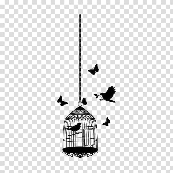 Black birdcage transparent background PNG clipart