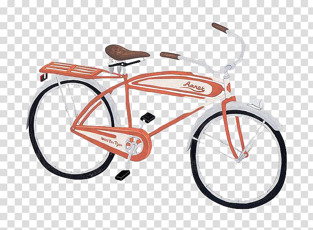 Taiwan Bicycle Illustrator Illustration, Hand-painted bicycle transparent background PNG clipart