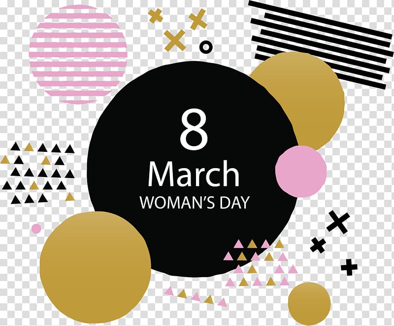 International Womens Day Poster Woman, Geometric Abstract Background Women Day Poster transparent background PNG clipart