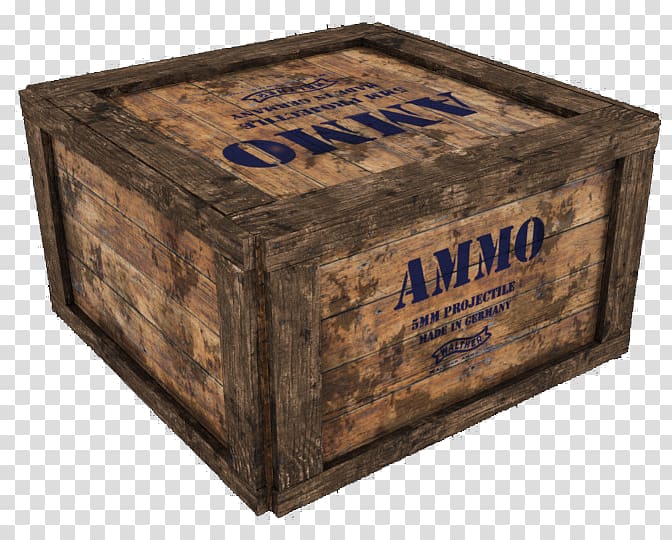 Box Ammunition, Brown wooden ammunition box transparent background PNG clipart