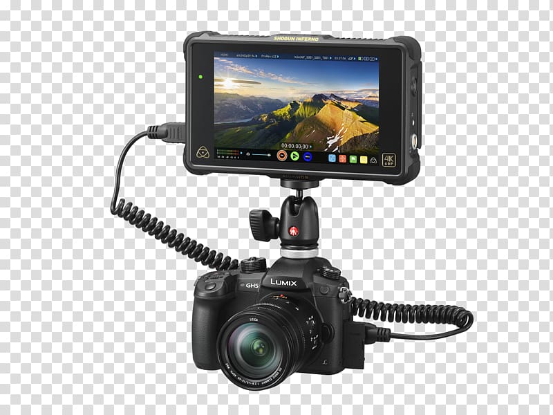 Panasonic Lumix DC-GH5S Panasonic Lumix DMC-G1 Mirrorless interchangeable-lens camera, Camera transparent background PNG clipart