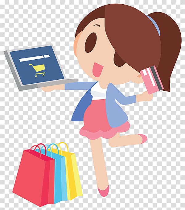 Online shopping , happy women's day transparent background PNG clipart