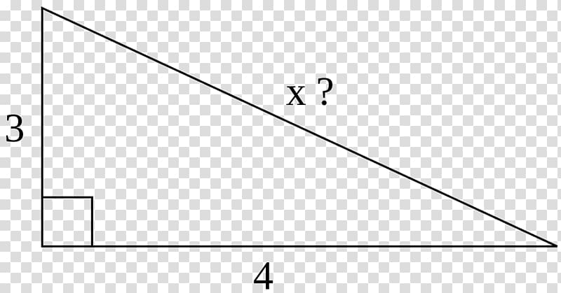 Right triangle Pythagorean theorem Right angle, triangle transparent background PNG clipart