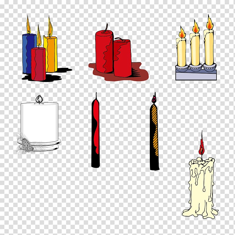Candle Lamp , Creative candle collection transparent background PNG clipart