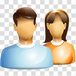 man and woman illustration, Icon design User Icon, Men and women users transparent background PNG clipart