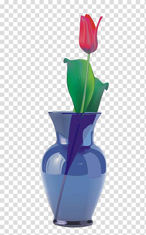 Vase Tulip Bottle, Tulips loaded blue bottle transparent background PNG clipart