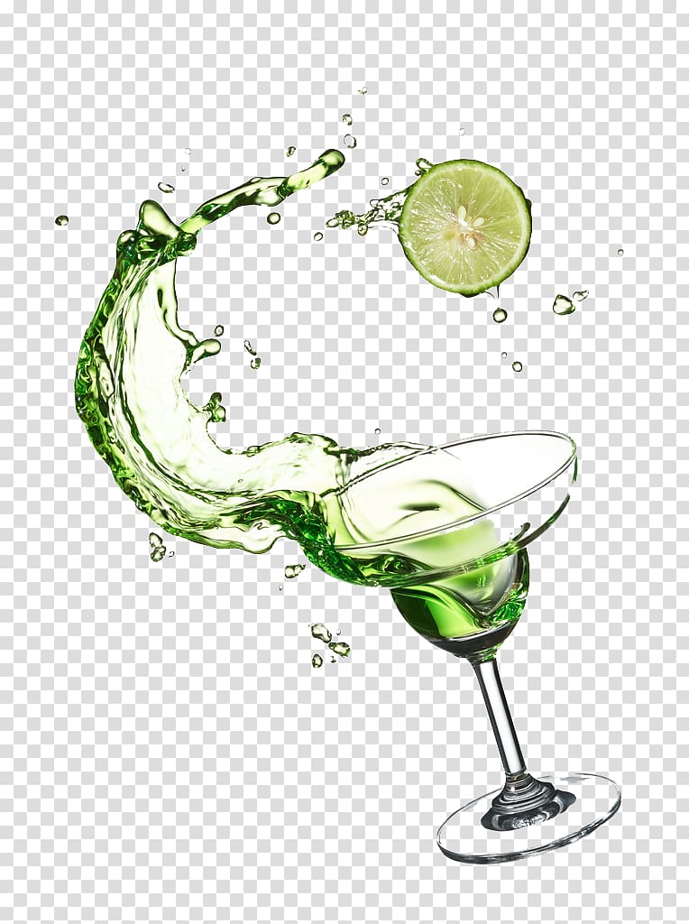 clear martini glass with green liquid, Cocktail Martini Vodka Distilled beverage Mojito, Elegant cocktail transparent background PNG clipart