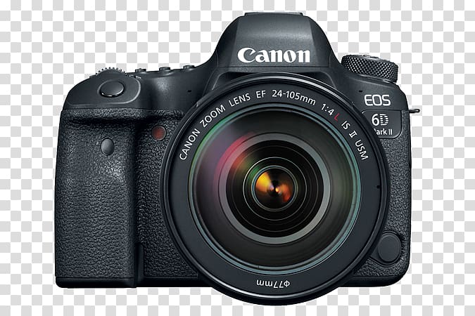 Canon EOS 6D Mark II Canon EF lens mount Canon EF 24–105mm lens Digital SLR, Camera transparent background PNG clipart