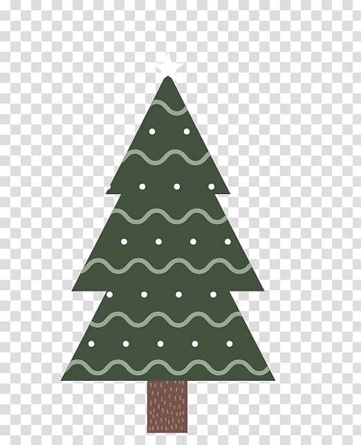 Christmas tree Illustration, Cartoon Christmas tree transparent background PNG clipart