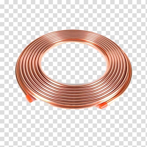Copper tubing Tube Pipe Copper conductor, Copper background transparent background PNG clipart