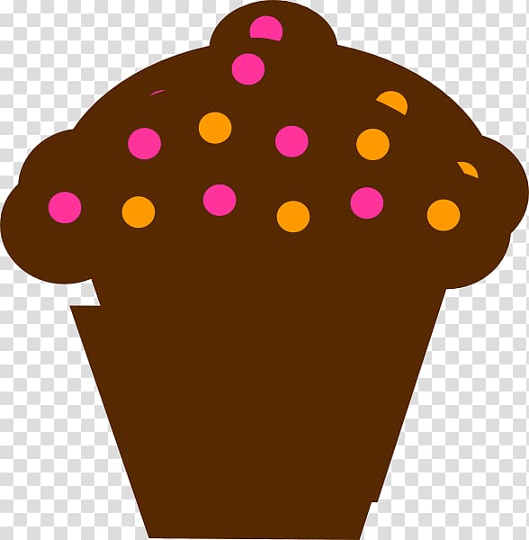 Mini Cupcakes Muffin Chocolate cake Bakery, polka dot transparent background PNG clipart
