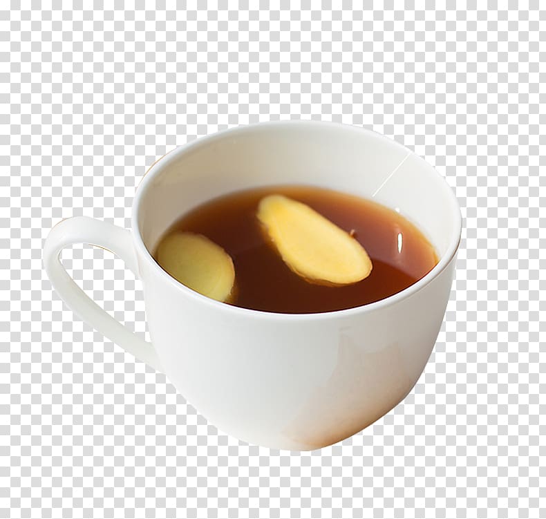 Ginger tea Earl Grey tea, Large ginger ginger tea material transparent background PNG clipart