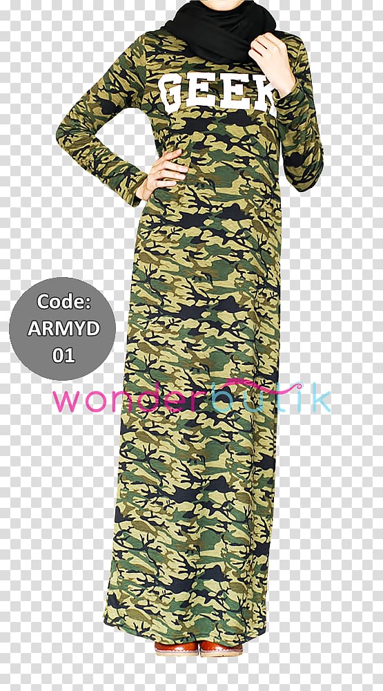 Maxi dress Camouflage Baju Kurung Shawl, dress transparent background PNG clipart