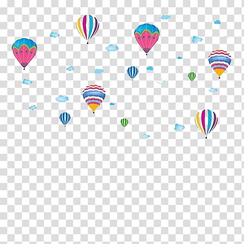 Paper Balloon Sticker Wall decal, cloud transparent background PNG clipart